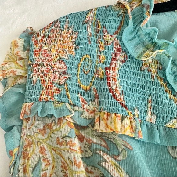 Jessica Simpson Plus Size Floral Sleeveless Maxi Dress - Light Blue - Picture 4 of 7